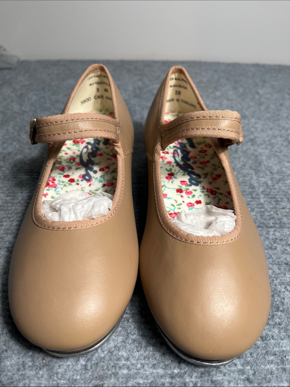 Capezio Girls Tan Mary Jane Tap Shoes